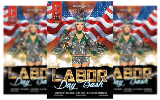 Labor Day Flyer Template Design