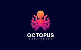Octopus Gradient Colorful Logo Style