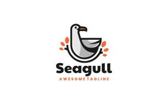 Seagull Mascot Logo Style