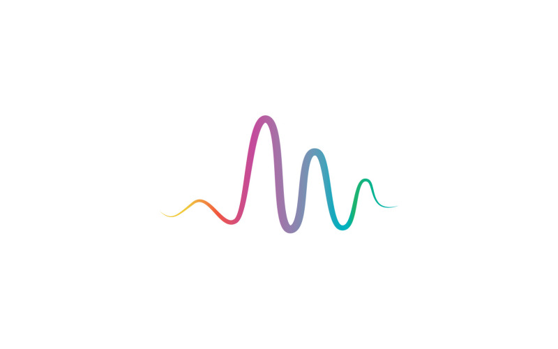 Sound Wave Line Logo And Symbol V2 Logo Template