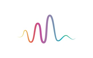 Sound Wave Line Logo And Symbol V6