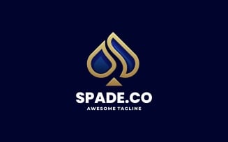 Spade Line Luxury Logo Style