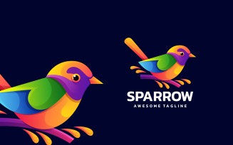 Sparrow Colorful Logo Design