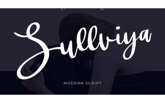 Sullviya Modern Script Font - Sullviya Modern Script Font