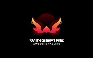 Wings Fire Gradient Logo Style
