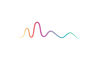 Sound Wave Line Logo And Symbol V7