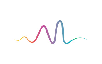 Sound Wave Line Logo And Symbol V8