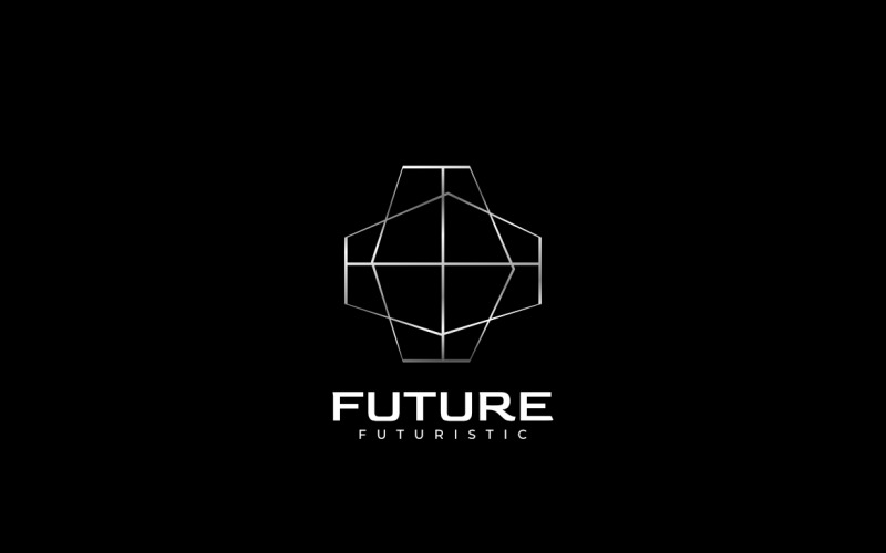 Steel Line Future Gradient Logo Logo Template