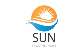 Sun Logo And Symbol Vector V2