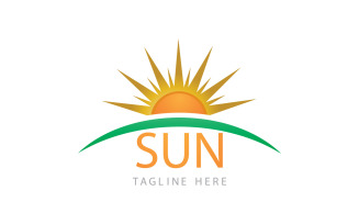 Sun Logo And Symbol Vector V6