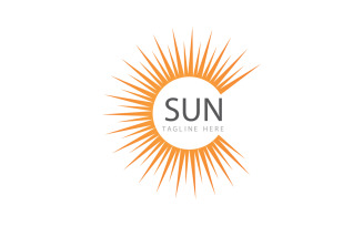 Sun Logo And Symbol Vector V7