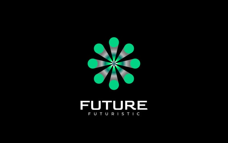 Green Dots Tech Connect Logo Logo Template