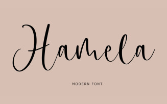 Hamela Modern Script Font