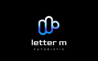 Letter M Dynamic Future Logo