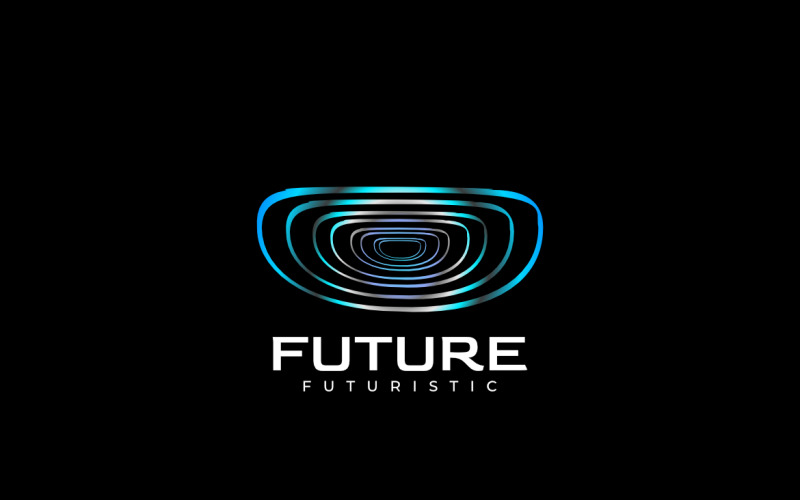 Modern Abstract Future Line Logo Logo Template