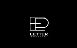 Monogram Letter EP Clever Logo
