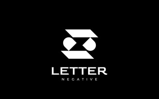 Negative Space Letter Z Logo