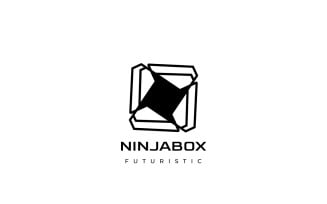 Ninja box Letter S Flat Logo