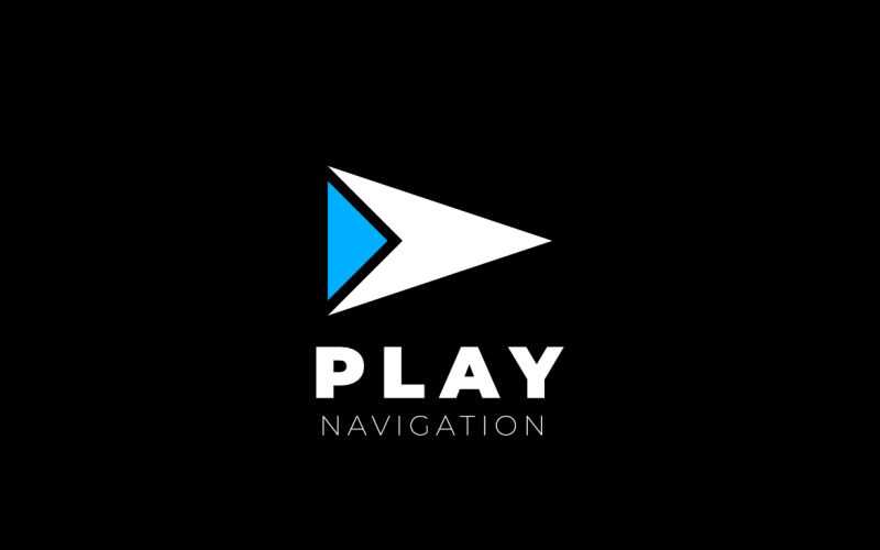 Play Navigation Arrow Direction Logo Logo Template