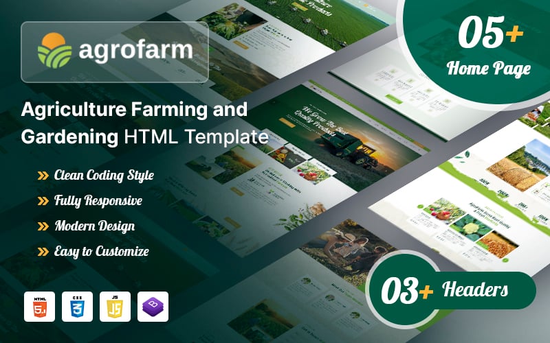 Kit Graphique #240616 Agriculture Environnement Divers Modles Web - Logo template Preview
