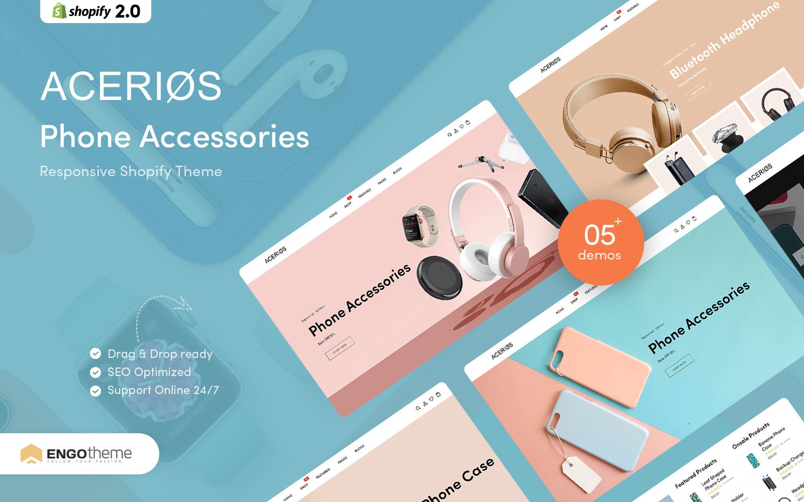 Template #240625 Phone Accessories Webdesign Template - Logo template Preview