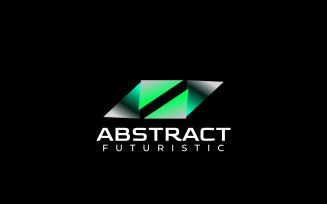 Abstract Green Gradient Tech Dynamic Logo