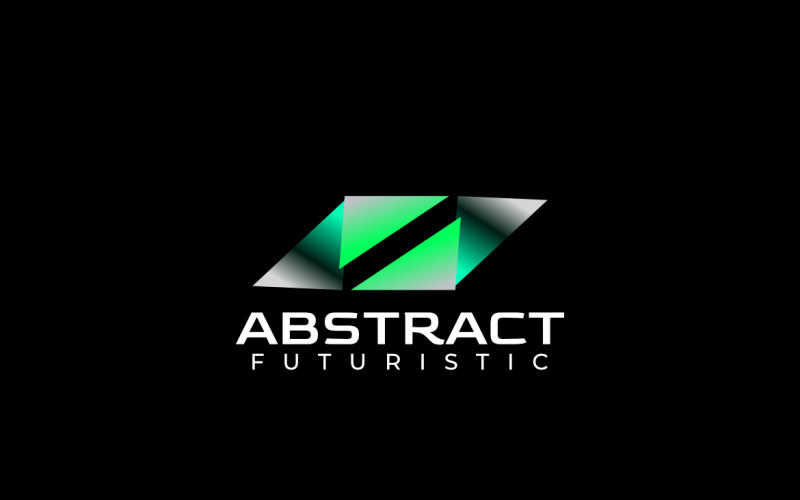 Abstract Green Gradient Tech Dynamic Logo Logo Template