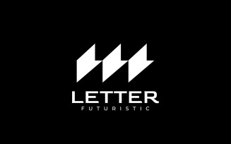 Dynamic Letter W Flat Logo
