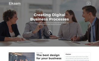 Eikaam is a Multipurpose and Simple Business HTML Landing Page Template