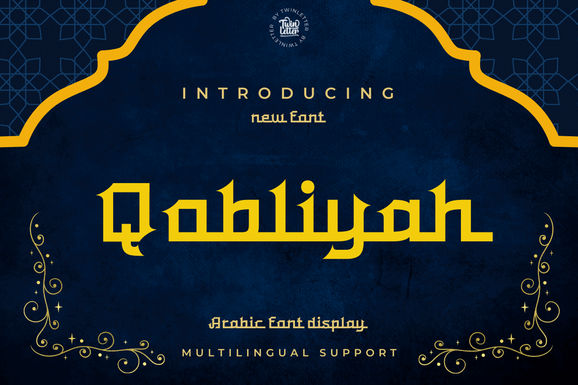 The Qobliyah font is beautiful, elegant, and luxurious