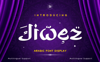 Jiwez Arabic style font is a premium Arabic style font