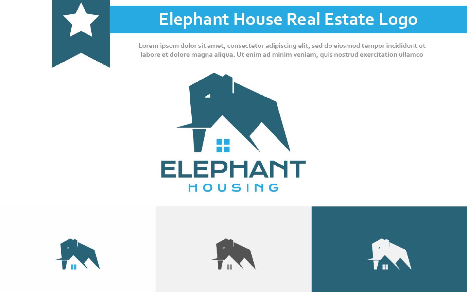 Kit Graphique #240852 Elephant Maison Divers Modles Web - Logo template Preview
