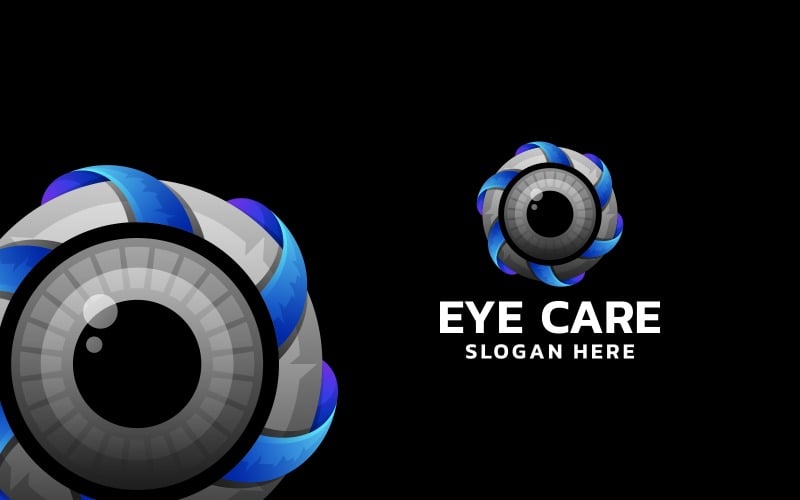 Eye Care Gradient Logo Style Logo Template