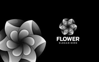 Flower Color Gradient Logo