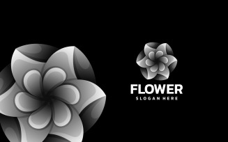 Flower Color Gradient Logo