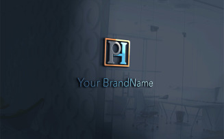 HP or PH creative Letter logo design vector template