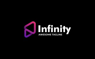 Infinity Line Gradient Logo