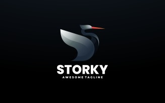 Stork Gradient Logo Style