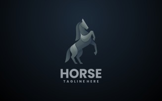 Vector Horse Gradient Logo Design