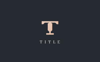 Luxury Sleek T Classic Monogram Logo