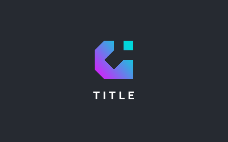 Sleek Iconic C Tech Shade Monogram Logo Logo Template