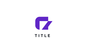 Sleek Iconic G Purple Tech Shading Logo