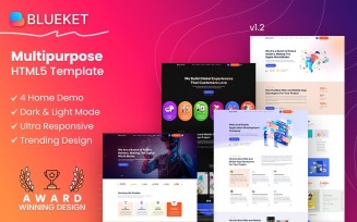 Blueket - Digital Agency & Multipurpose HTML5 Template