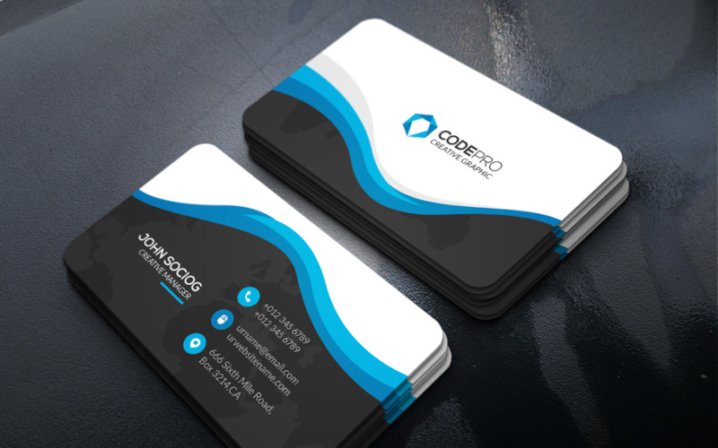 Business Consultant Business Card Template Corporate Identity