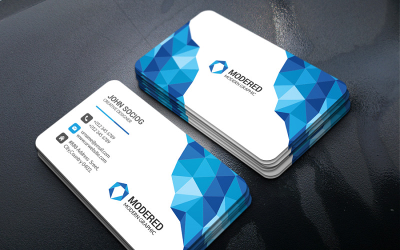 Crystal Business Card Template Corporate Identity