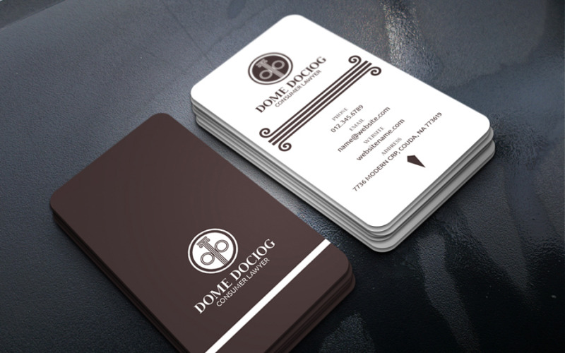 Lawyer Business Card Template Corporate Identity