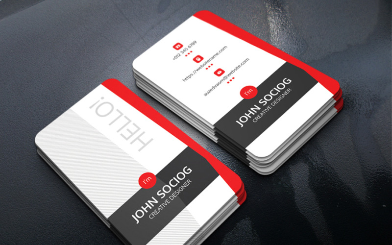 Personal Business Card Template Corporate Identity