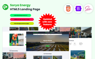 Sorya Energy - Solar Energy HTML5 Landing Page