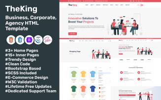 TheKing - Multipurpose Business, Corporate, Agency HTML Template