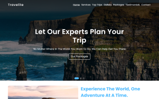 Travelite - Tour & Travel Agency HTML5 Landing Page Template